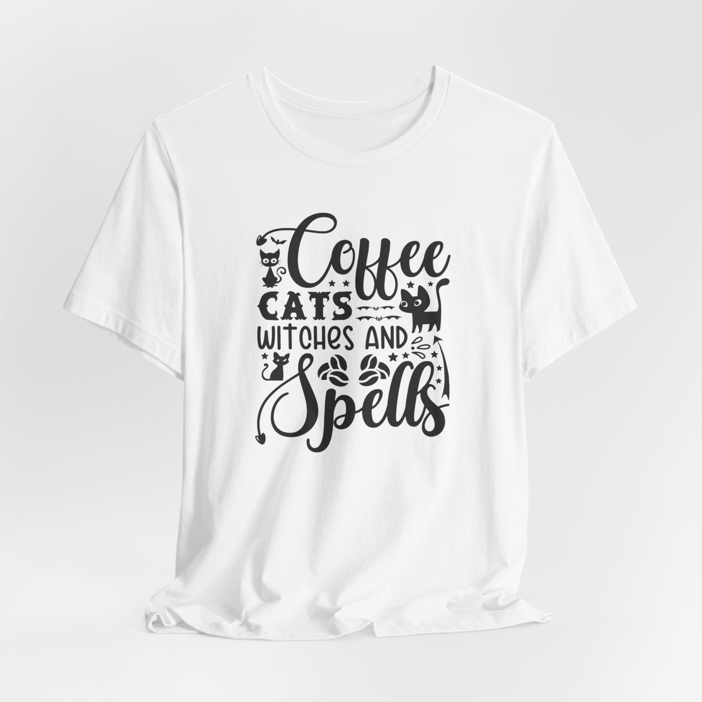 Halloween T-T-Shirt "Coffee, Cats,