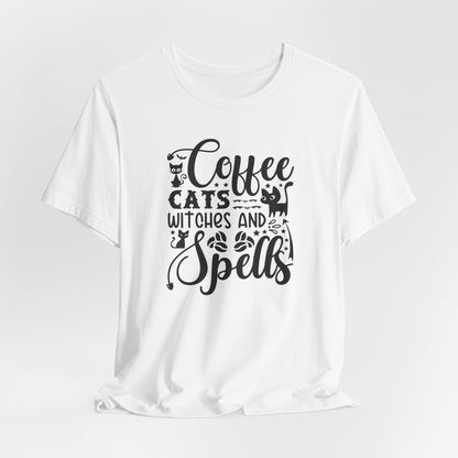 Halloween T-T-Shirt "Coffee, Cats,