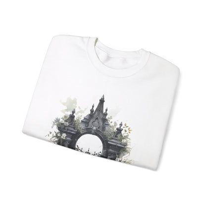 "Gothic Garden" Creepy Cemetery Gates Boho Sudadera de Halloween para mujeres y hombres