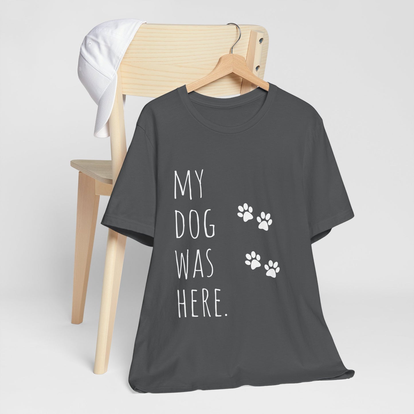 T-T-Shirt "My Dog Was Here" Paw