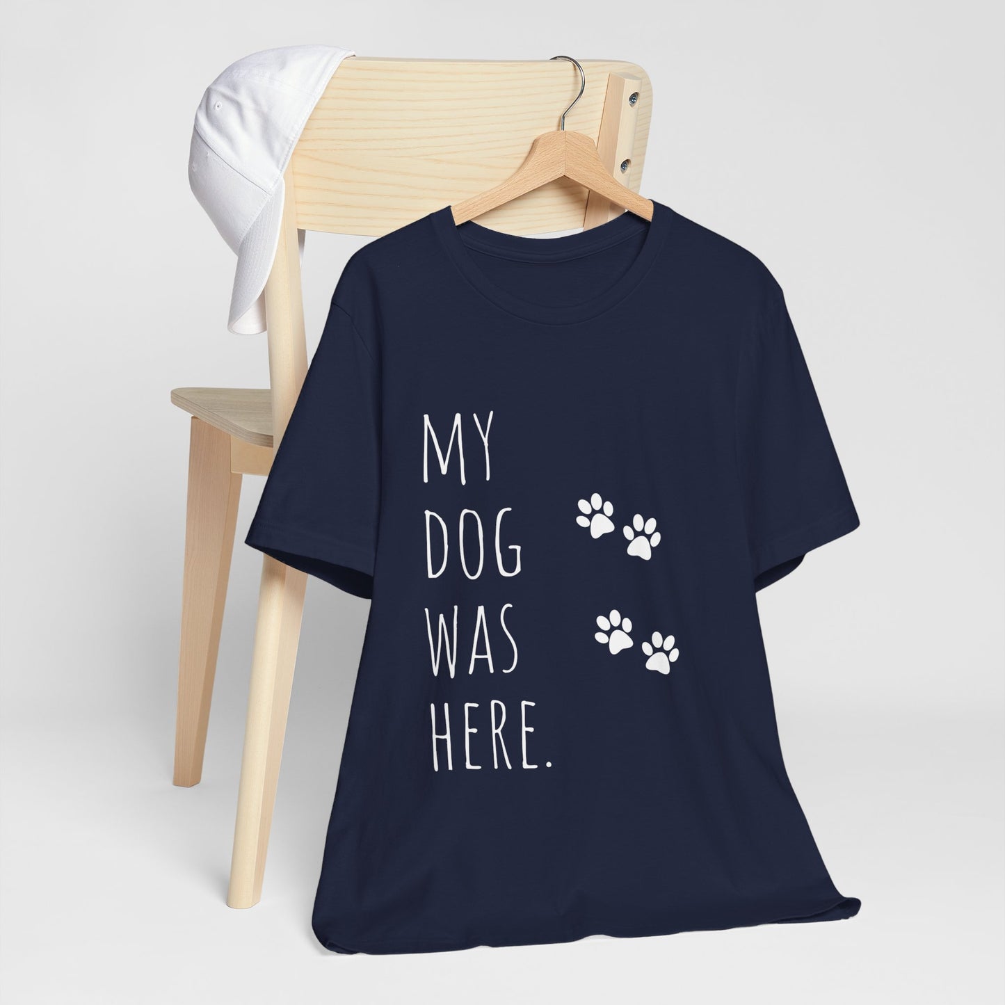 T-T-Shirt "My Dog Was Here" Paw