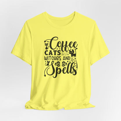 Halloween T-T-Shirt "Coffee, Cats,