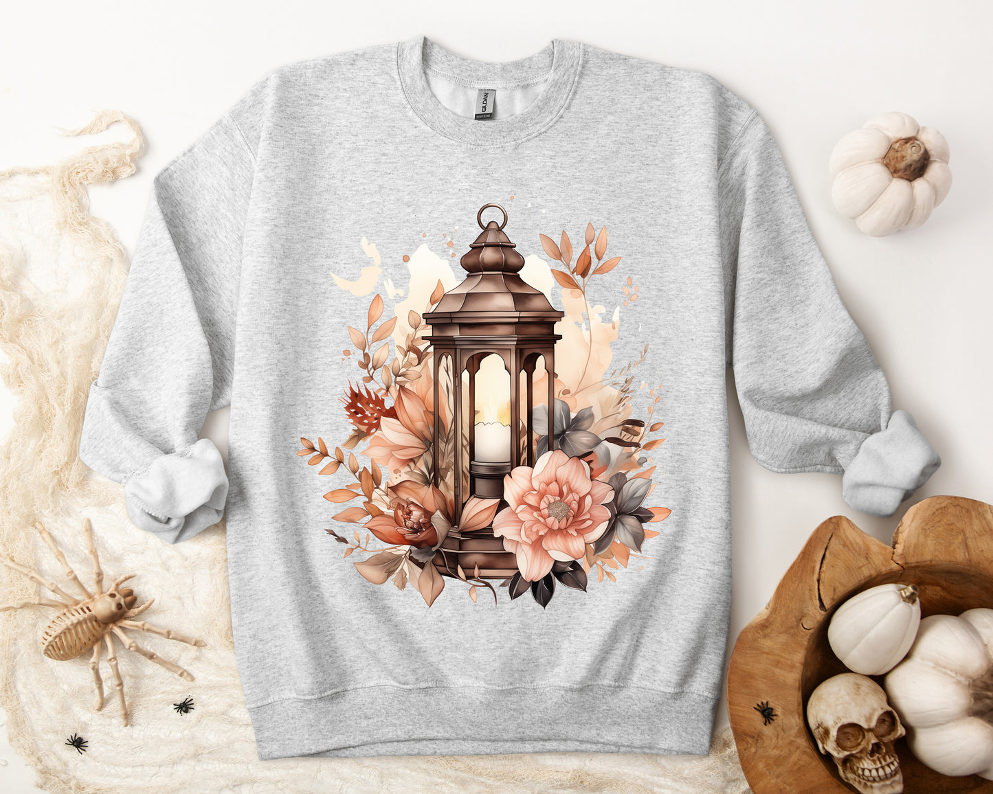 Women's Halloween Sweatshirt "Floral Glow"