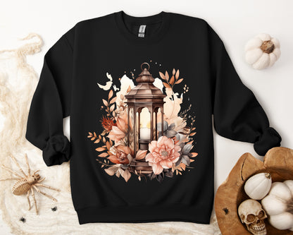 Women's Halloween Sweatshirt "Floral Glow"