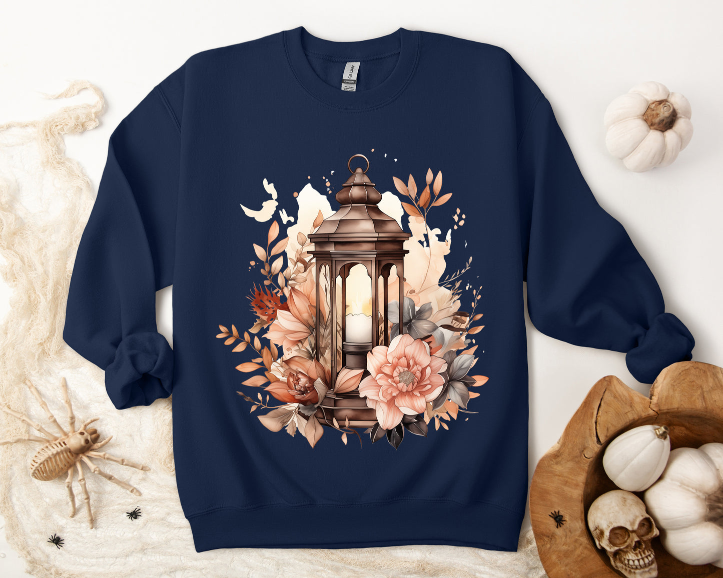 Women's Halloween Sweatshirt "Floral Glow"