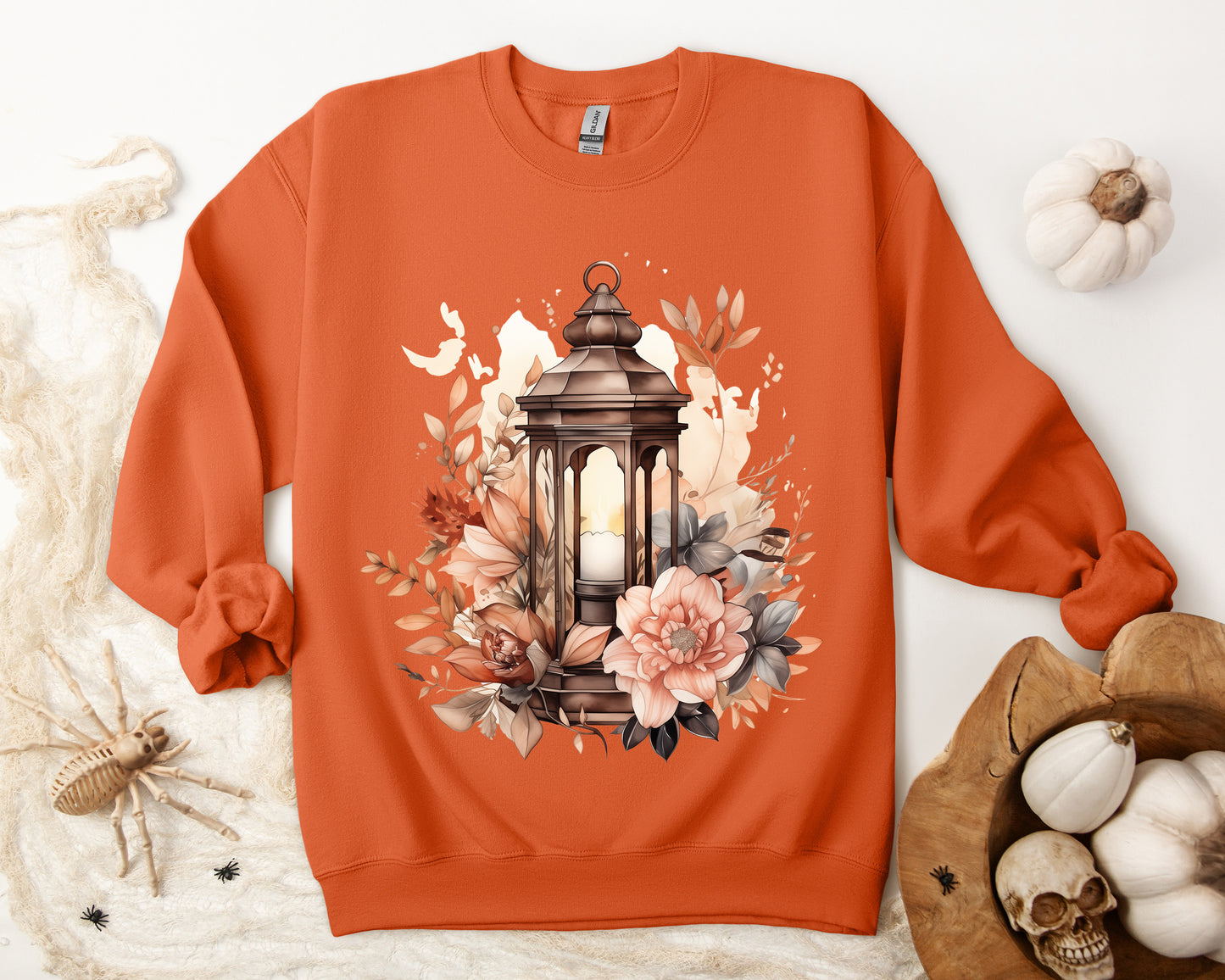 Women's Halloween Sweatshirt "Floral Glow"