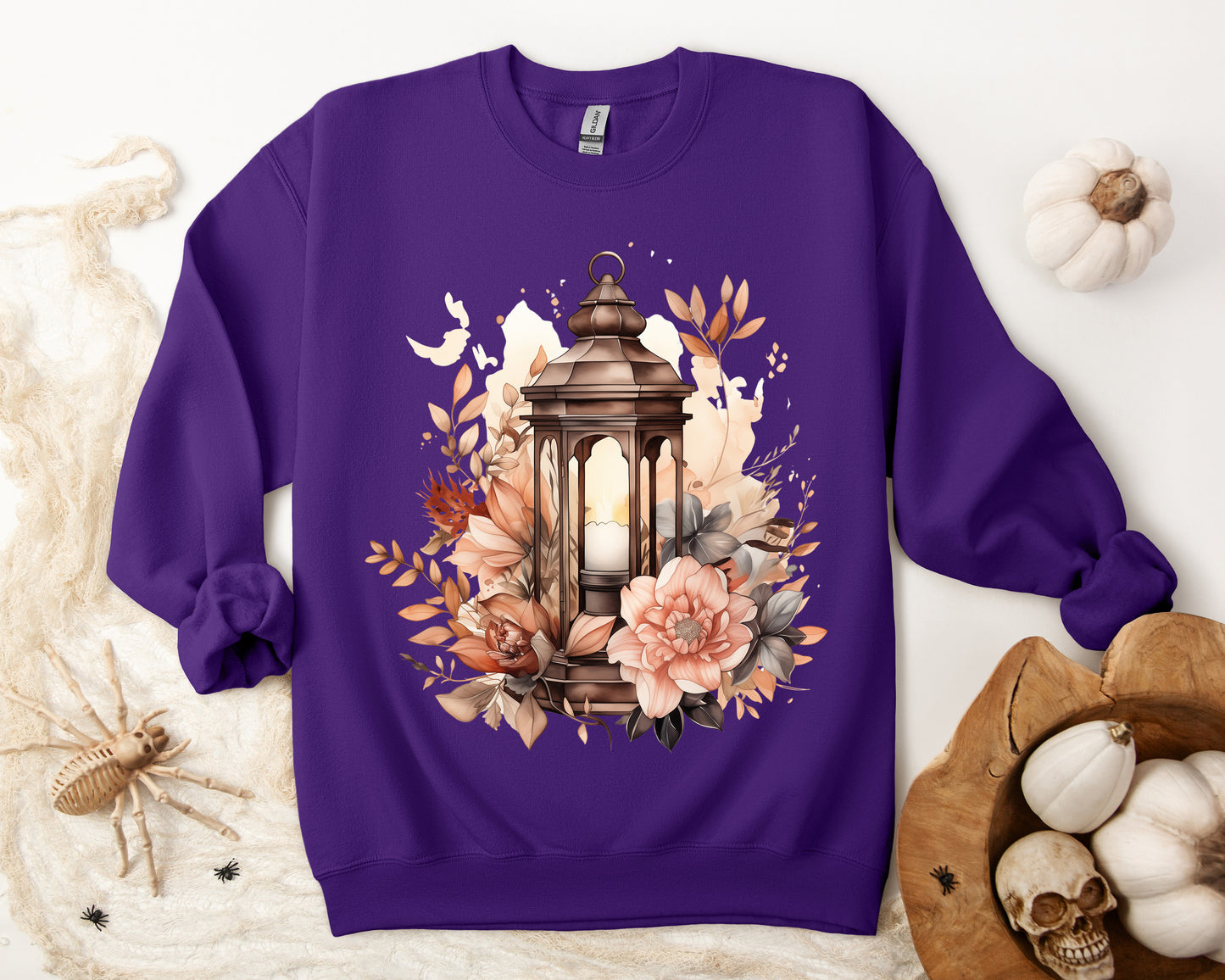 Women's Halloween Sweatshirt "Floral Glow"