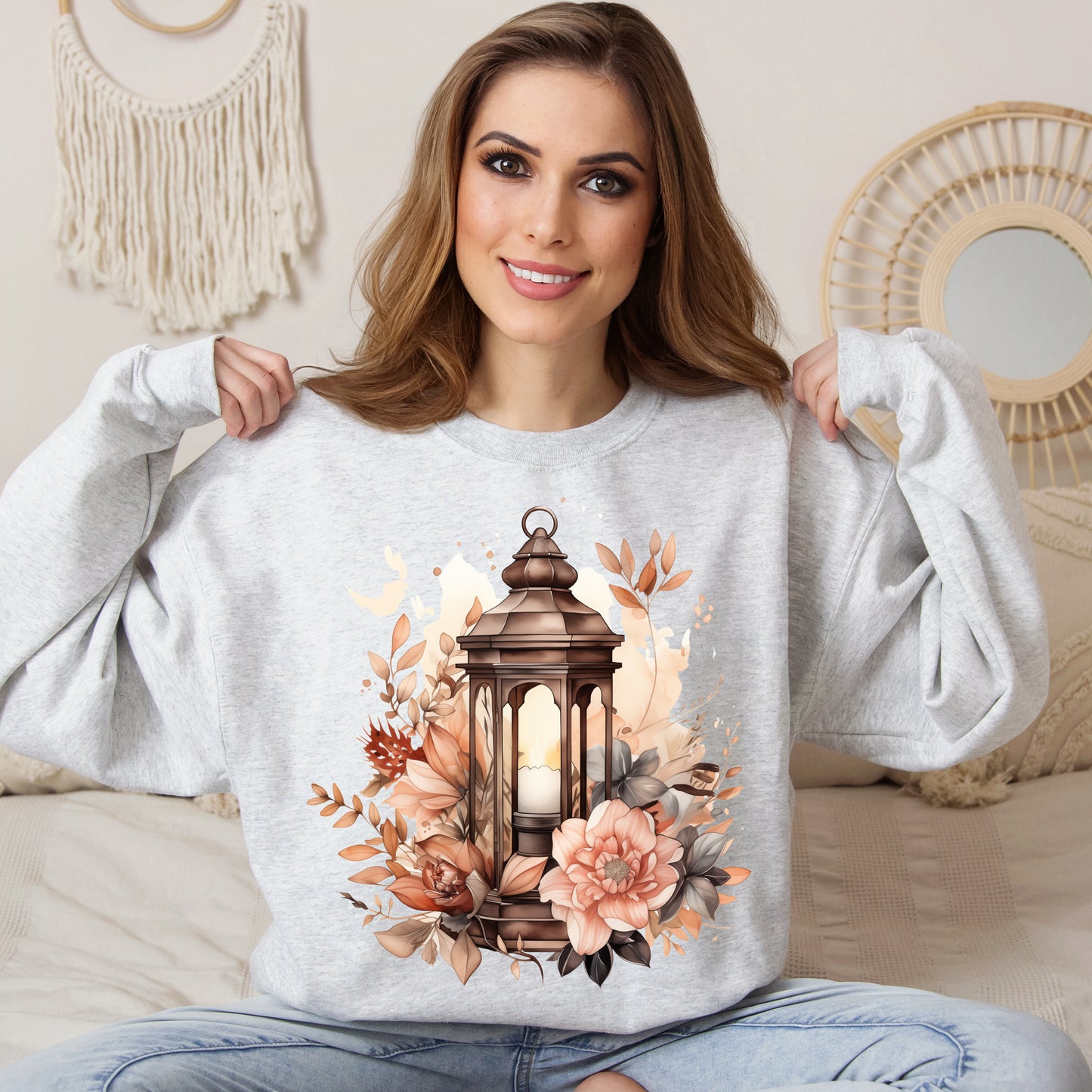 Women's Halloween Sweatshirt "Floral Glow"