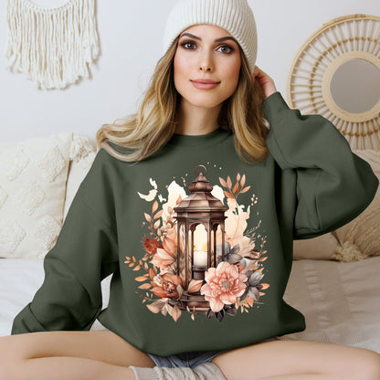 Women's Halloween Sweatshirt "Floral Glow"