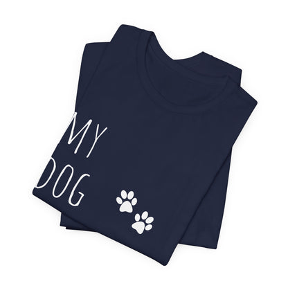 T-T-Shirt "My Dog Was Here" Paw