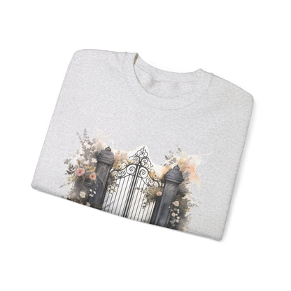 "Mystic Gateway" Creepy Cemetery Gates Boho Sudadera de Halloween para mujeres y hombres