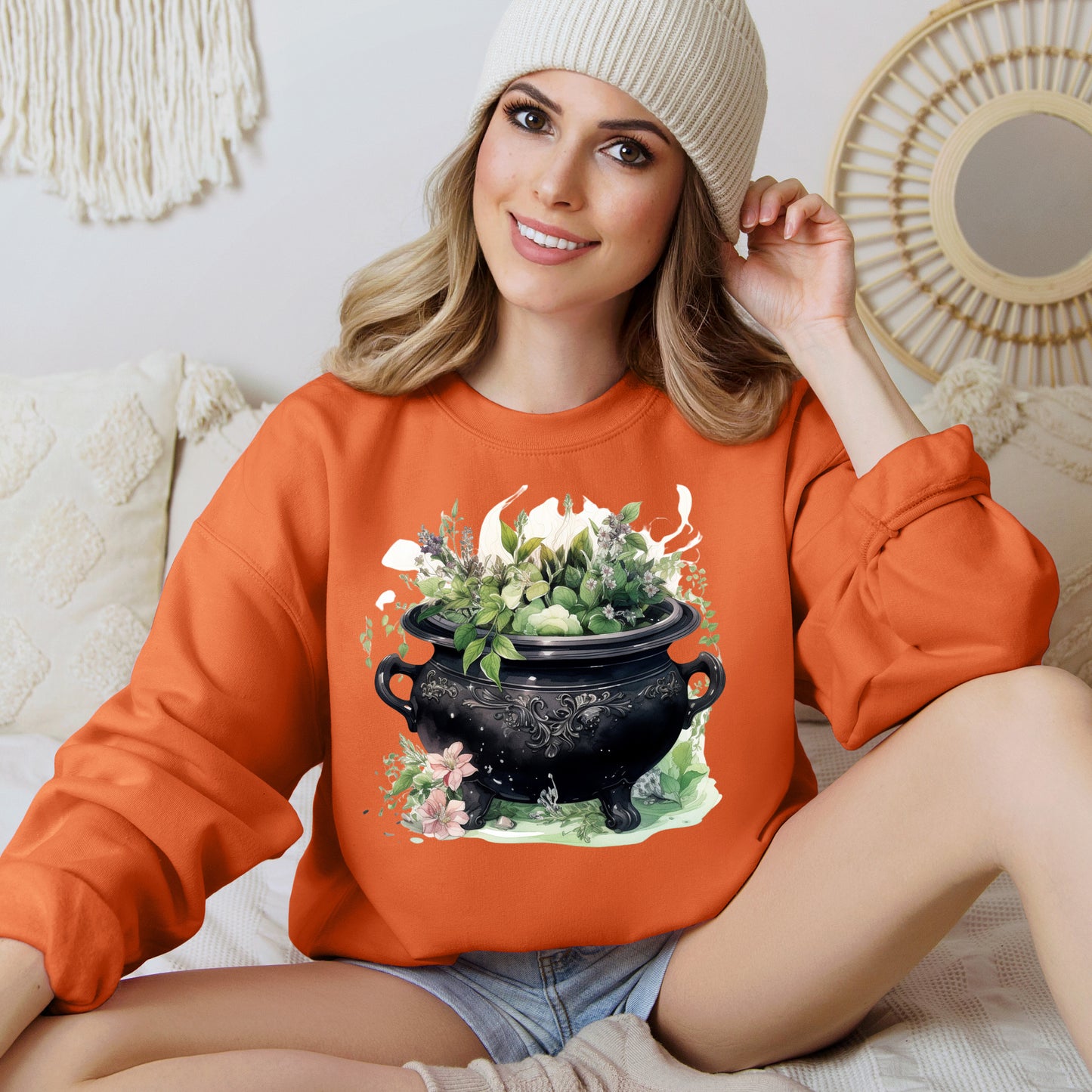 Women's Halloween Sweatshirt "Enchanted