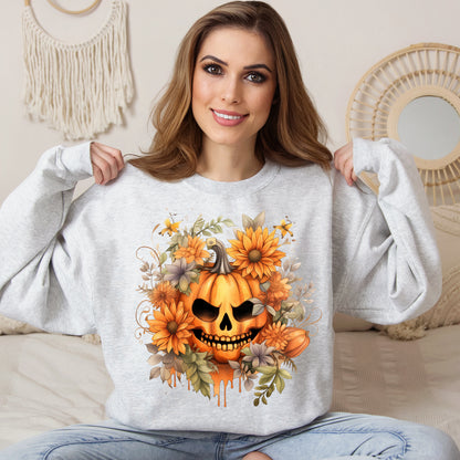 Women's Halloween Sweatshirt "Menacing Grin"