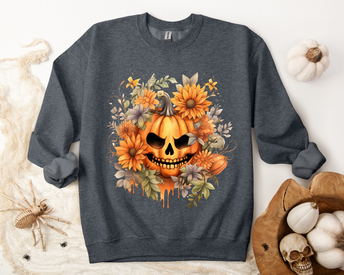 Women's Halloween Sweatshirt "Menacing Grin"