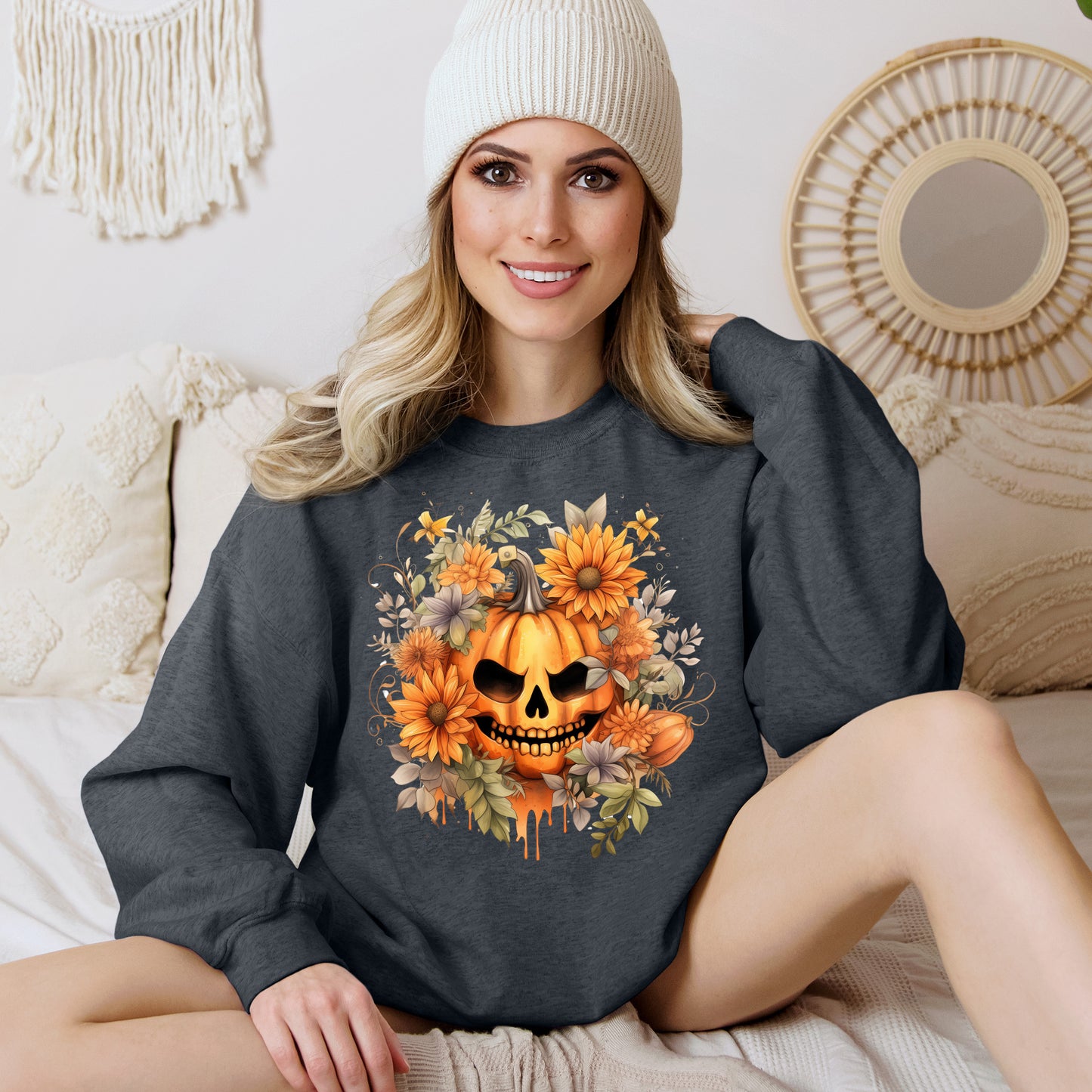 Women's Halloween Sweatshirt "Menacing Grin"