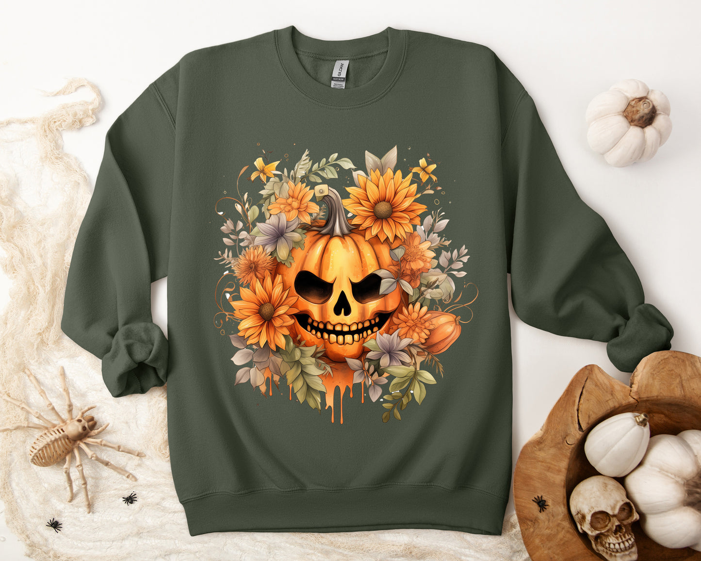 Women's Halloween Sweatshirt "Menacing Grin"