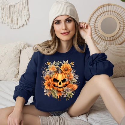 Women's Halloween Sweatshirt "Menacing Grin"