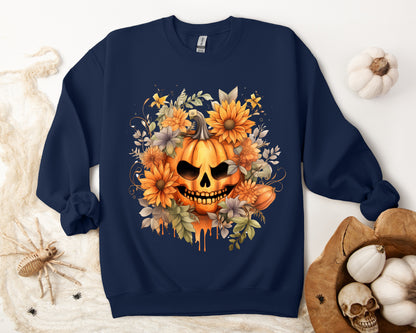 Women's Halloween Sweatshirt "Menacing Grin"