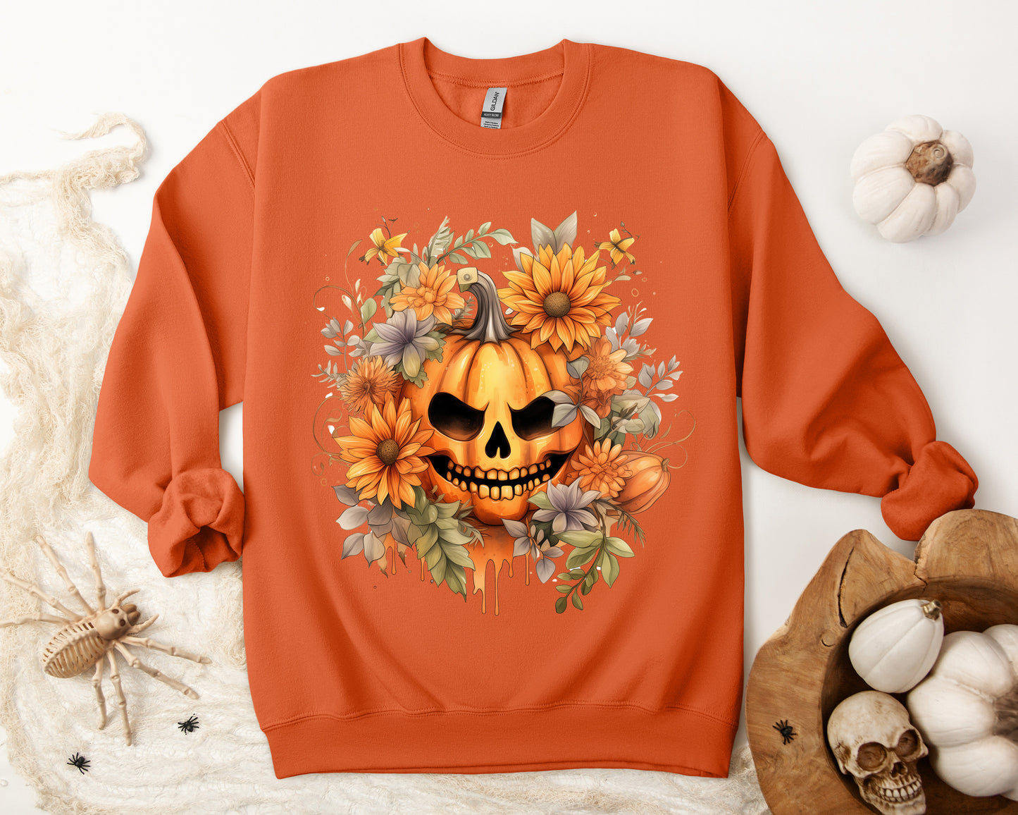 Women's Halloween Sweatshirt "Menacing Grin"