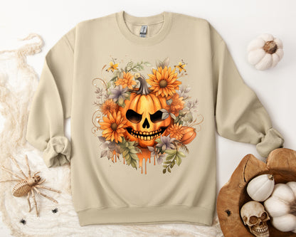 Women's Halloween Sweatshirt "Menacing Grin"