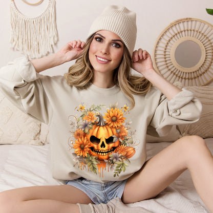 Women's Halloween Sweatshirt "Menacing Grin"