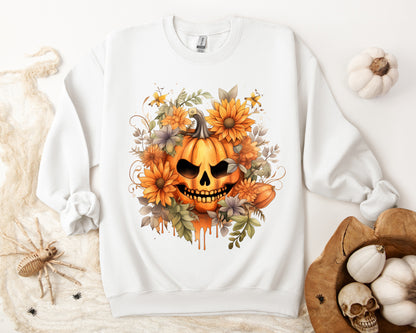 Women's Halloween Sweatshirt "Menacing Grin"