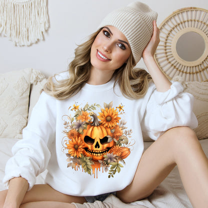 Women's Halloween Sweatshirt "Menacing Grin"