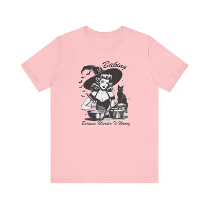 Available in multiple colors and sizes.  Bella+Canvas 3001 t-shirt in pink. ReadyShirtAim.com