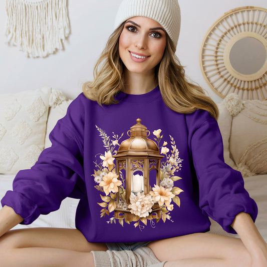 Women's Sweatshirt "Blossom Lantern" Boho