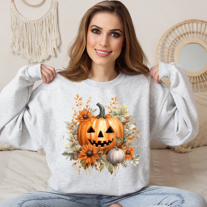 Women's Halloween Sweatshirt "Smiling Jack"