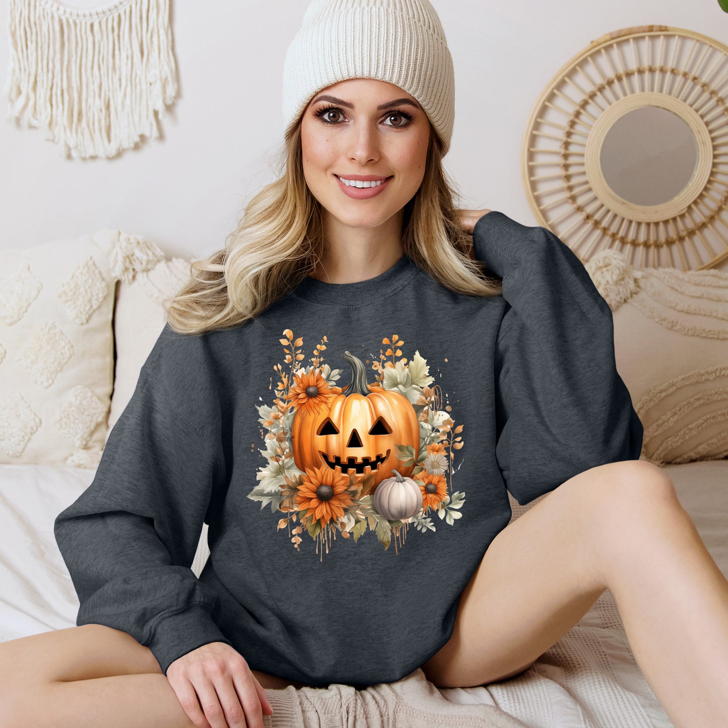 Women's Halloween Sweatshirt "Smiling Jack"