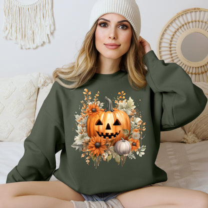 Women's Halloween Sweatshirt "Smiling Jack"