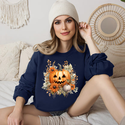 Women's Halloween Sweatshirt "Smiling Jack"