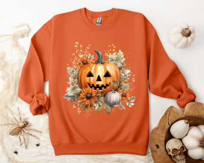 Women's Halloween Sweatshirt "Smiling Jack"