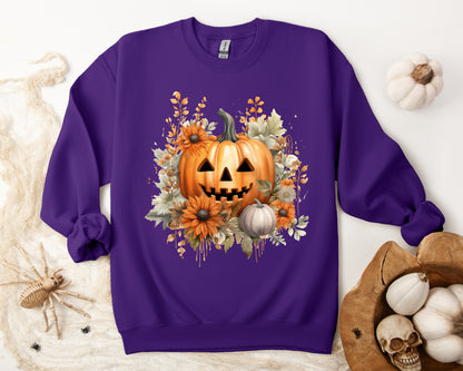 Women's Halloween Sweatshirt "Smiling Jack"