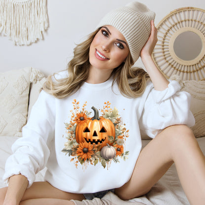 Women's Halloween Sweatshirt "Smiling Jack"