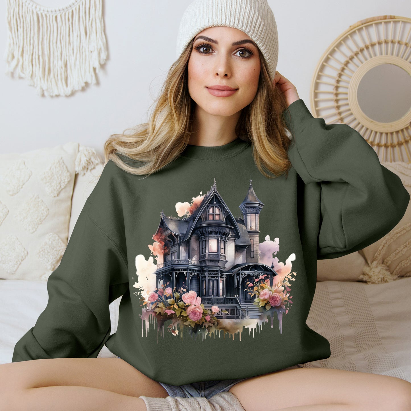 Women's Halloween Sweatshirt, Ethereal