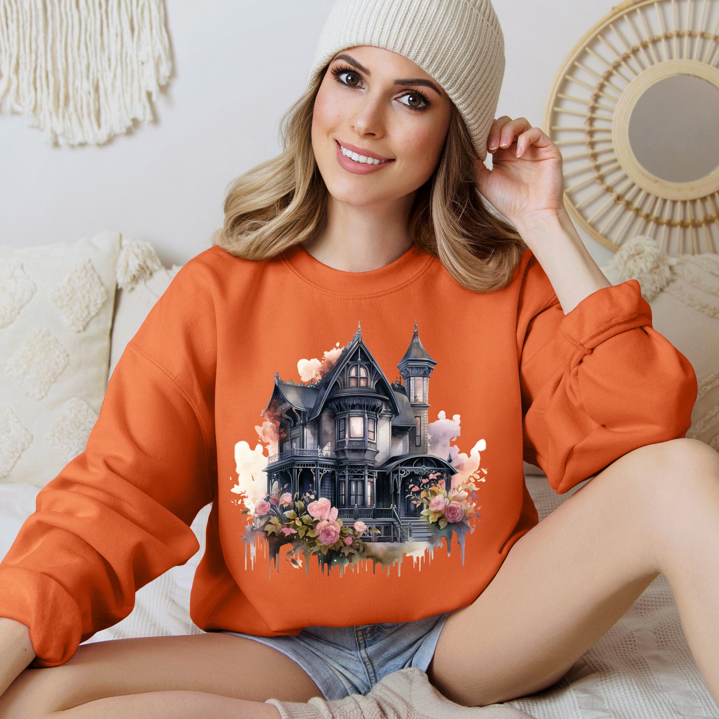 Women's Halloween Sweatshirt, Ethereal