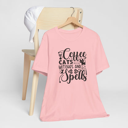 Halloween T-T-Shirt "Coffee, Cats,