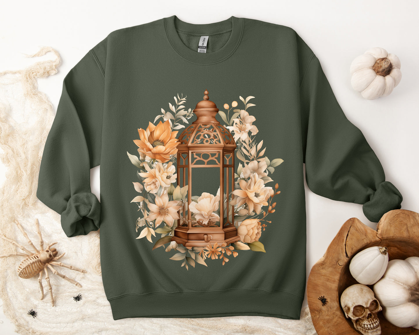 Women's Halloween Sweatshirt "Garden Glow"