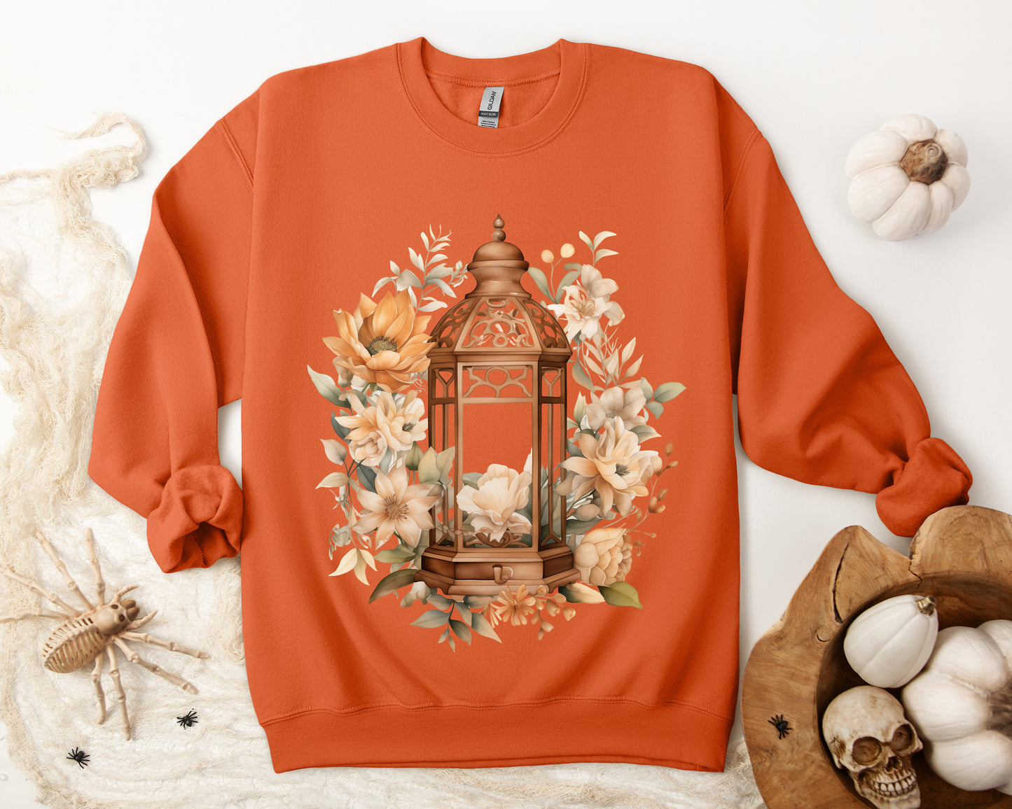 Women's Halloween Sweatshirt "Garden Glow"