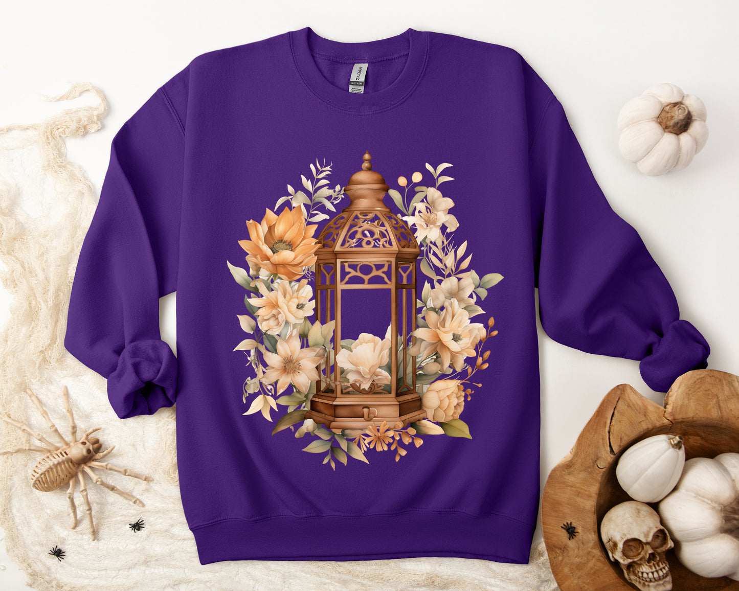 Women's Halloween Sweatshirt "Garden Glow"