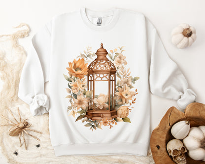 Women's Halloween Sweatshirt "Garden Glow"