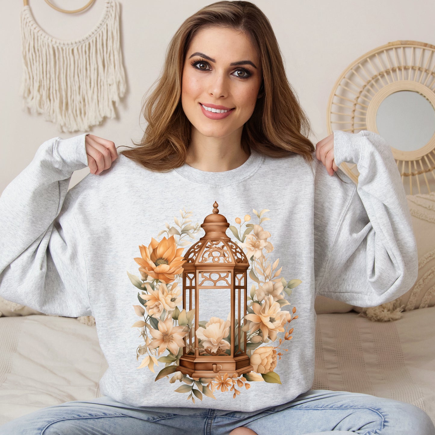 Women's Halloween Sweatshirt "Garden Glow"