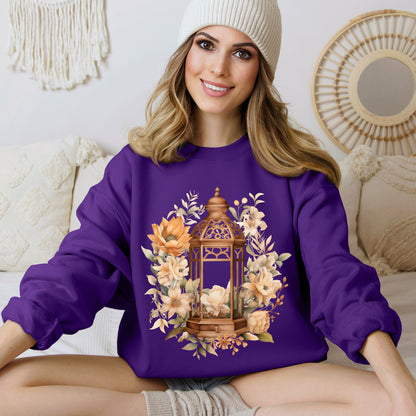 Women's Halloween Sweatshirt "Garden Glow"