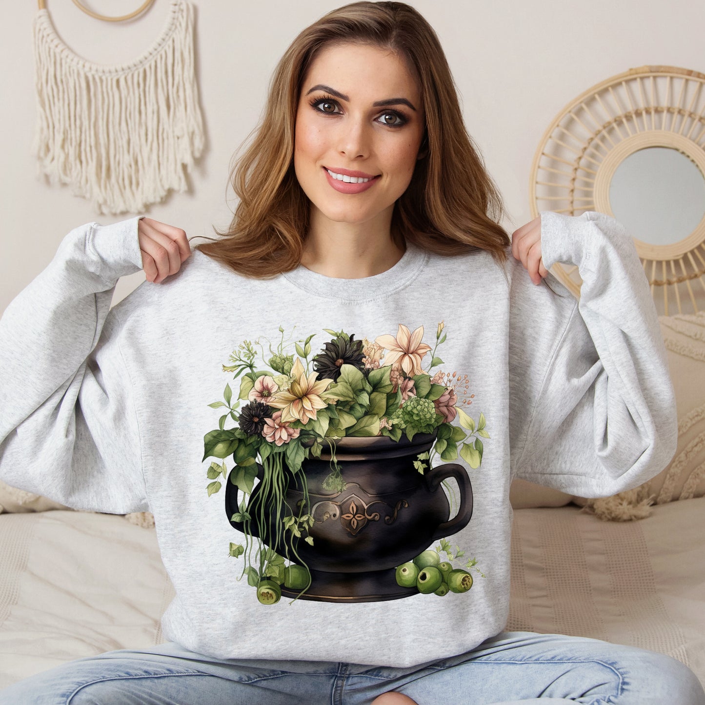 Women's Halloween Sweatshirt "Witches