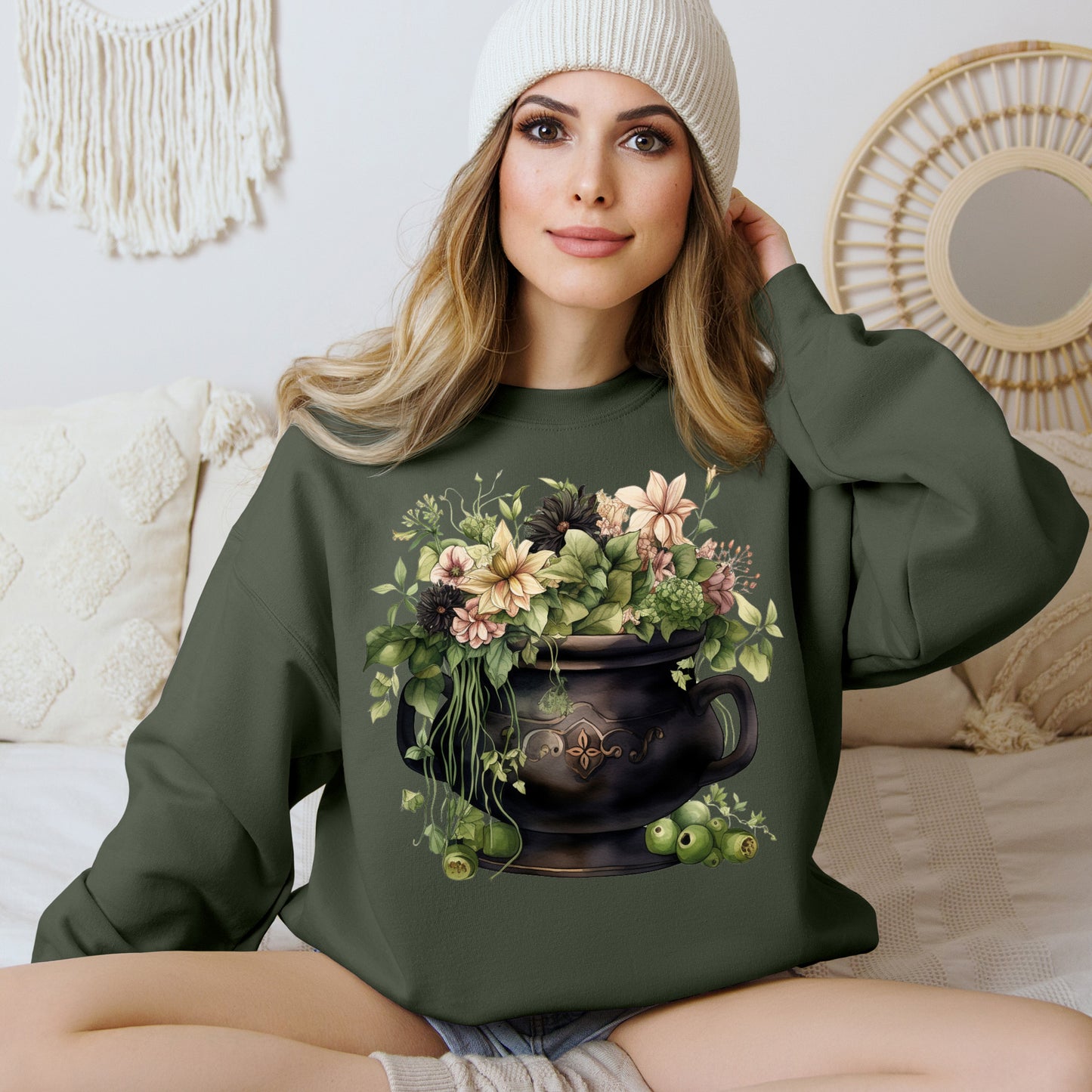 Women's Halloween Sweatshirt "Witches