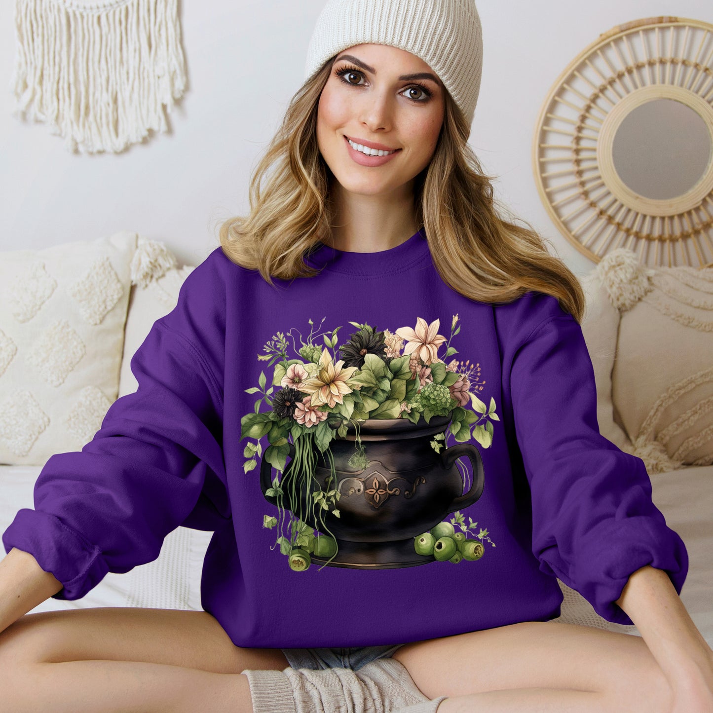 Women's Halloween Sweatshirt "Witches