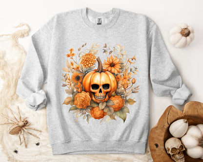 Women's Halloween Sweatshirt "Skull Face