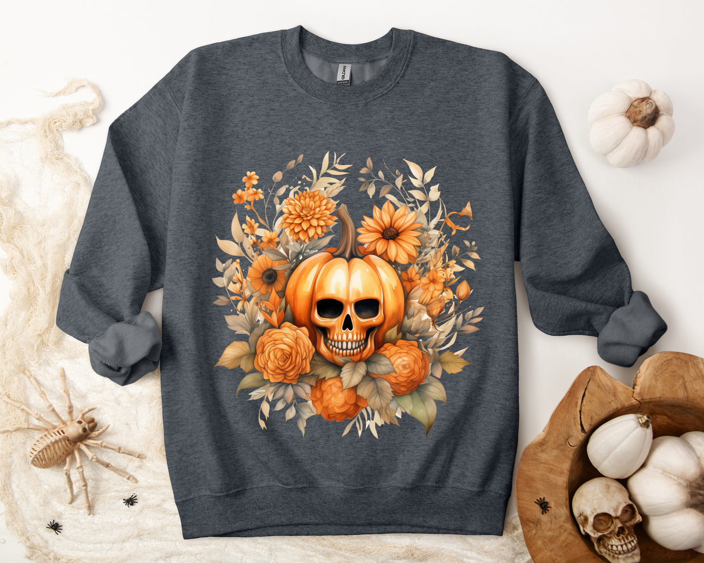 Women's Halloween Sweatshirt "Skull Face